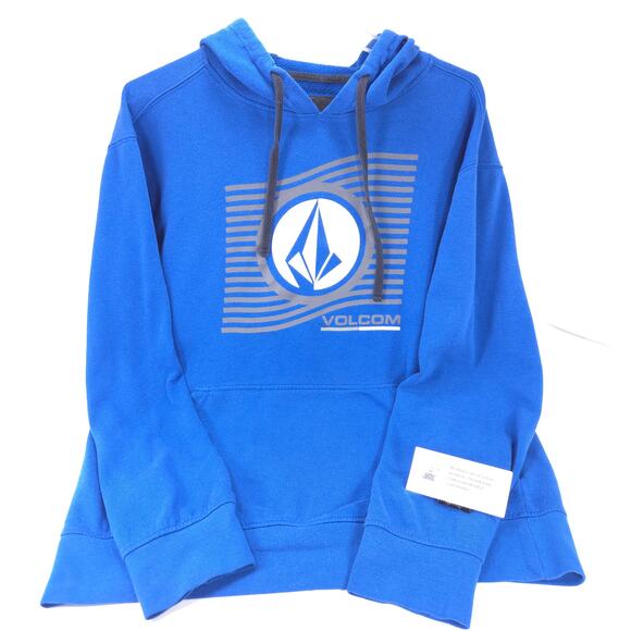 Volcom Casual Pullover Long Sleeve Outdoor Hoodie Mens Size Large L Blue - Picture 1 of 9